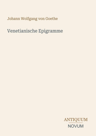 Venetianische Epigramme