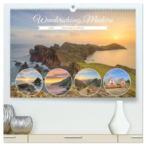 Wunderschönes Madeira (hochwertiger Premium Wandkalender 2026 DIN A2 quer), Kunstdruck in Hochglanz