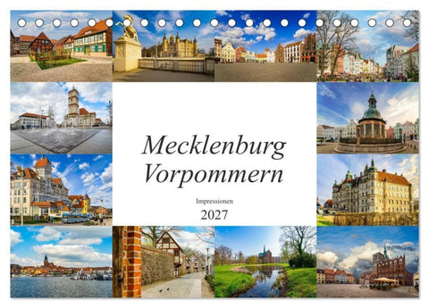 Mecklenburg Vorpommern Impressionen (Tischkalender 2027 DIN A5 quer), CALVENDO Monatskalender