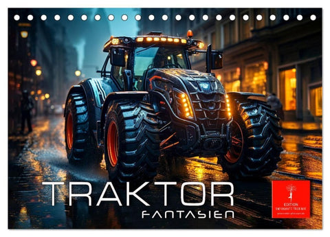 Traktor Fantasien (Tischkalender 2027 DIN A5 quer), CALVENDO Monatskalender