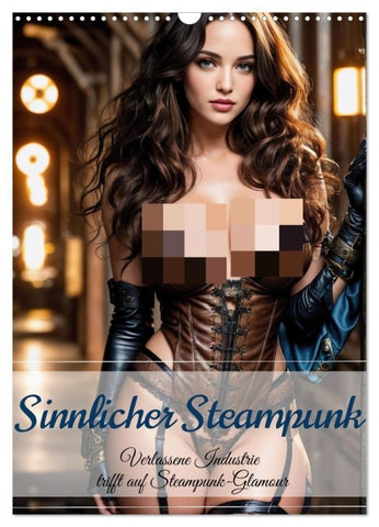 Sinnlicher Steampunk (Wandkalender 2027 DIN A3 hoch), CALVENDO Monatskalender