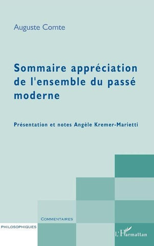Sommaire appréciation de l'ensemble du passé moderne