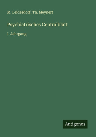 Psychiatrisches Centralblatt