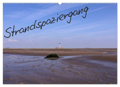 Strandspaziergang / Geburtstagskalender (Wandkalender 2027 DIN A2 quer), CALVENDO Monatskalender
