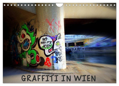 Graffiti in Wien (Wandkalender 2027 DIN A4 quer), CALVENDO Monatskalender