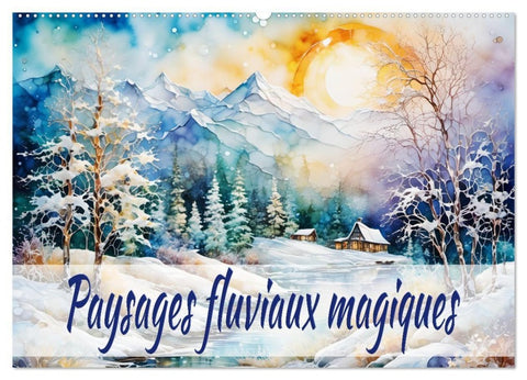 Paysages fluviaux magiques (Calendrier mural 2027 DIN A2 vertical), CALVENDO calendrier mensuel