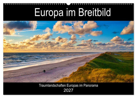 Europa im Breitbild (Wandkalender 2027 DIN A2 quer), CALVENDO Monatskalender