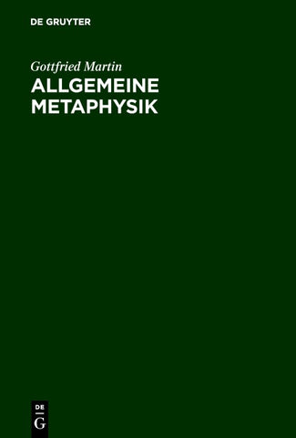 Allgemeine Metaphysik