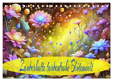 Zauberhafte farbenfrohe Blütenwelt (Tischkalender 2027 DIN A5 quer), CALVENDO Monatskalender