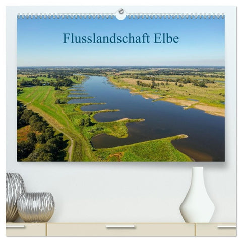 Flusslandschaft Elbe (hochwertiger Premium Wandkalender 2026 DIN A2 quer), Kunstdruck in Hochglanz