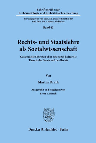 Rechts- und Staatslehre als Sozialwissenschaft.