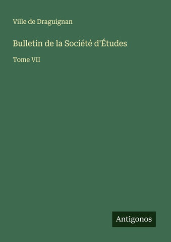 Bulletin de la Société d'Études