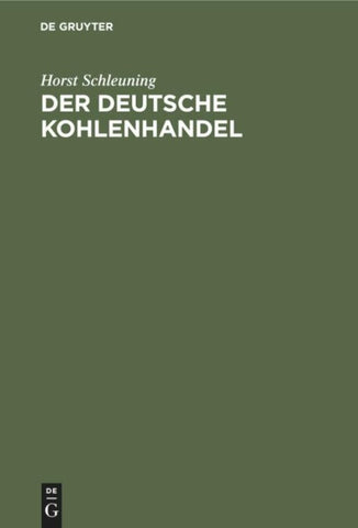 Der deutsche Kohlenhandel
