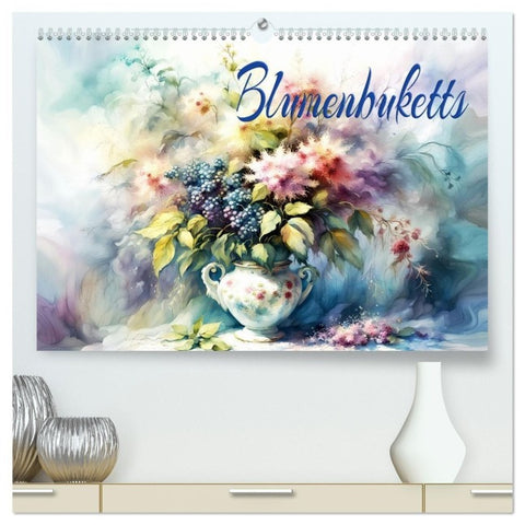 Blumenbuketts (hochwertiger Premium Wandkalender 2027 DIN A2 quer), Kunstdruck in Hochglanz