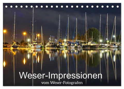 Weser-Impressionen (Tischkalender 2026 DIN A5 quer), CALVENDO Monatskalender