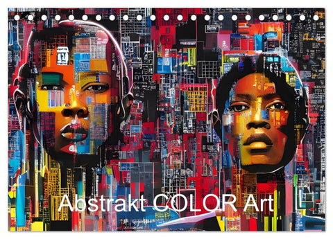 Abstrakt color Art (Tischkalender 2026 DIN A5 quer), CALVENDO Monatskalender
