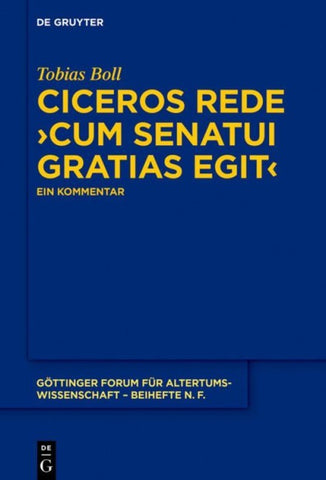 Ciceros Rede ›cum senatui gratias egit‹