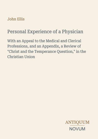 Personal Experience of a Physician
