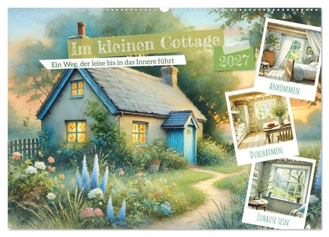 Im kleinen Cottage (Wandkalender 2027 DIN A2 quer), CALVENDO Monatskalender