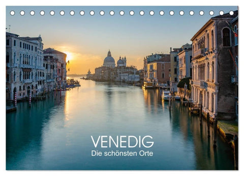 Venedig - Die schönsten Orte (Tischkalender 2027 DIN A5 quer), CALVENDO Monatskalender