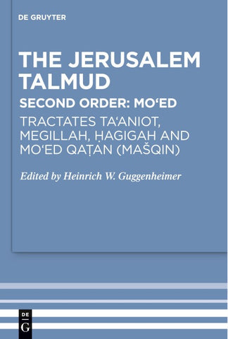Tractates Ta'aniot, Megillah, Hagigah and Mo'ed Qatan (Mašqin)