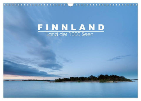 Finnland: Land der 1000 Seen (Wandkalender 2027 DIN A3 quer), CALVENDO Monatskalender