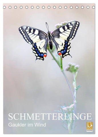 Schmetterlinge - Gaukler im Wind (Tischkalender 2027 DIN A5 hoch), CALVENDO Monatskalender
