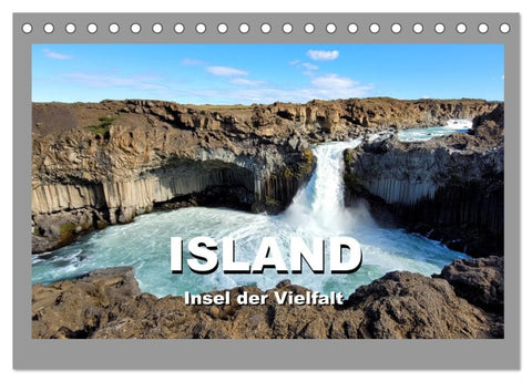 Island Insel der Vielfalt (Tischkalender 2027 DIN A5 quer), CALVENDO Monatskalender
