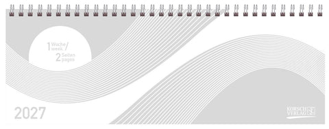 Tischkalender quer Professional Colourlux 2027 weiß