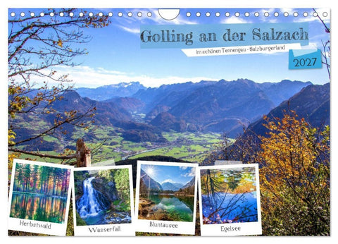 Golling an der Salzach (Wandkalender 2027 DIN A4 quer), CALVENDO Monatskalender