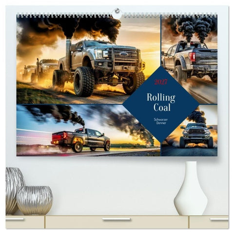 Rolling Coal (hochwertiger Premium Wandkalender 2027 DIN A2 quer), Kunstdruck in Hochglanz