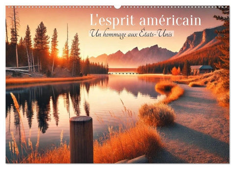 L'esprit américain - Un hommage aux États-Unis. (Calendrier mural 2027 DIN A2 vertical), CALVENDO calendrier mensuel