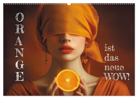 Orange ist das neue WOW! (Wandkalender 2027 DIN A2 quer), CALVENDO Monatskalender