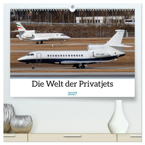 Die Welt der Privatjets (hochwertiger Premium Wandkalender 2027 DIN A2 quer), Kunstdruck in Hochglanz