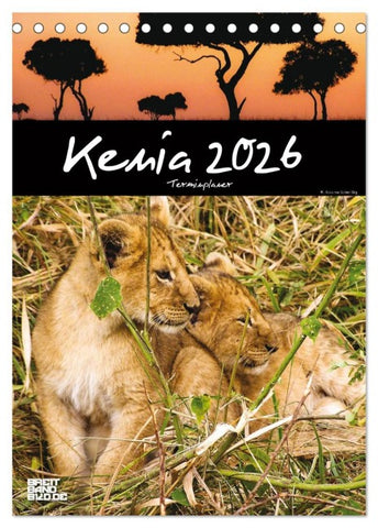 Kenia - Terminplaner (Tischkalender 2026 DIN A5 hoch), CALVENDO Monatskalender