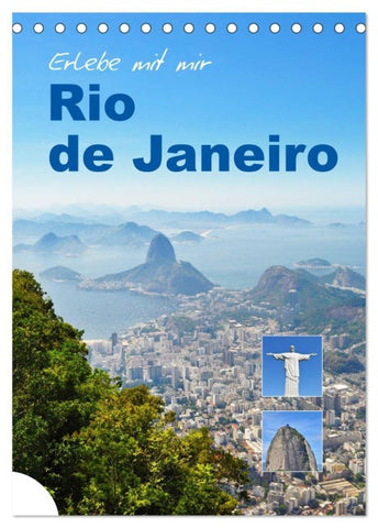 Erlebe mit mir Rio de Janeiro (Tischkalender 2027 DIN A5 hoch), CALVENDO Monatskalender
