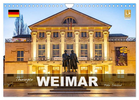 Thüringen - Weimar (Wandkalender 2027 DIN A4 quer), CALVENDO Monatskalender