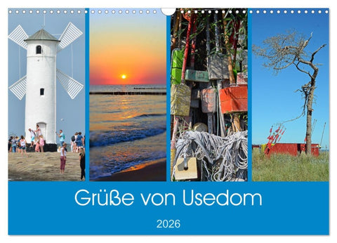 Grüße von Usedom (Wandkalender 2026 DIN A3 quer), CALVENDO Monatskalender