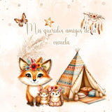 Mis amigos favoritos de la escuela - animales del bosque boho