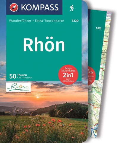 KOMPASS Wanderführer Rhön, 50 Touren mit Extra-Tourenkarte
