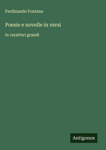 Poesie e novelle in versi