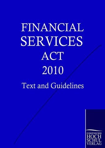 Financial Services Act 2010
