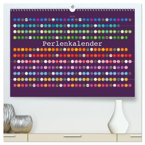 Perlenkalender (hochwertiger Premium Wandkalender 2026 DIN A2 quer), Kunstdruck in Hochglanz