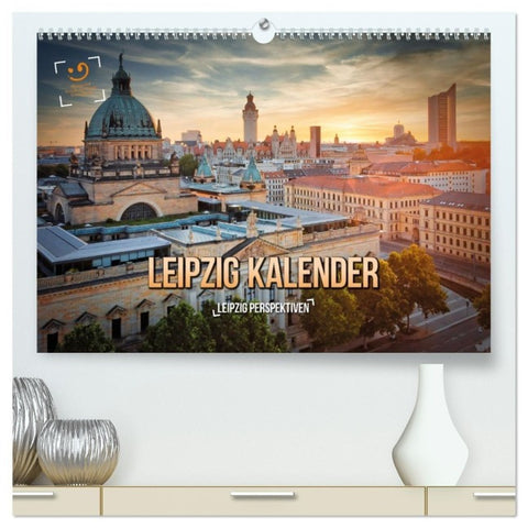 Leipzig Kalender Perspektiven (hochwertiger Premium Wandkalender 2027 DIN A2 quer), Kunstdruck in Hochglanz