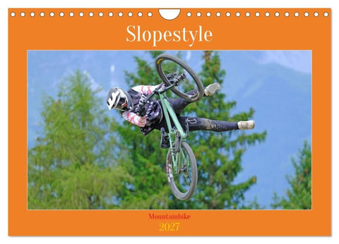 Slopestyle Mountainbike (Wandkalender 2027 DIN A4 quer), CALVENDO Monatskalender