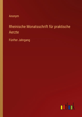 Rheinische Monatsschrift für praktische Aerzte