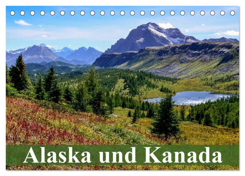 Alaska und Kanada (Tischkalender 2026 DIN A5 quer), CALVENDO Monatskalender