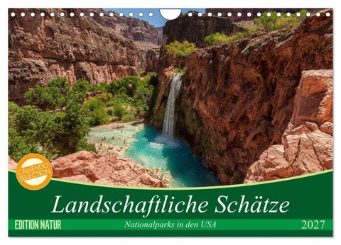 Landschaftliche Schätze (Wandkalender 2027 DIN A4 quer), CALVENDO Monatskalender