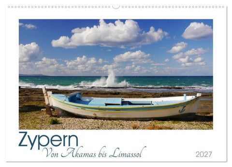 Zypern. Von Akamas bis Limassol (Wandkalender 2027 DIN A2 quer), CALVENDO Monatskalender
