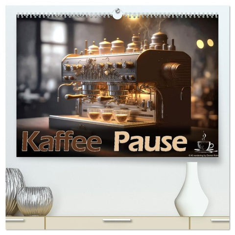Kaffee Pause (hochwertiger Premium Wandkalender 2027 DIN A2 quer), Kunstdruck in Hochglanz